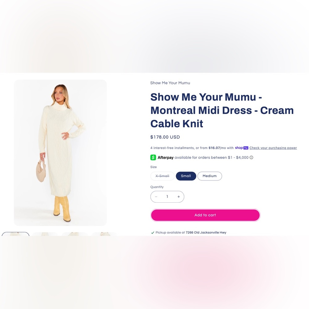 Show Me Your MuMu Cream Cable Knit Cardigan